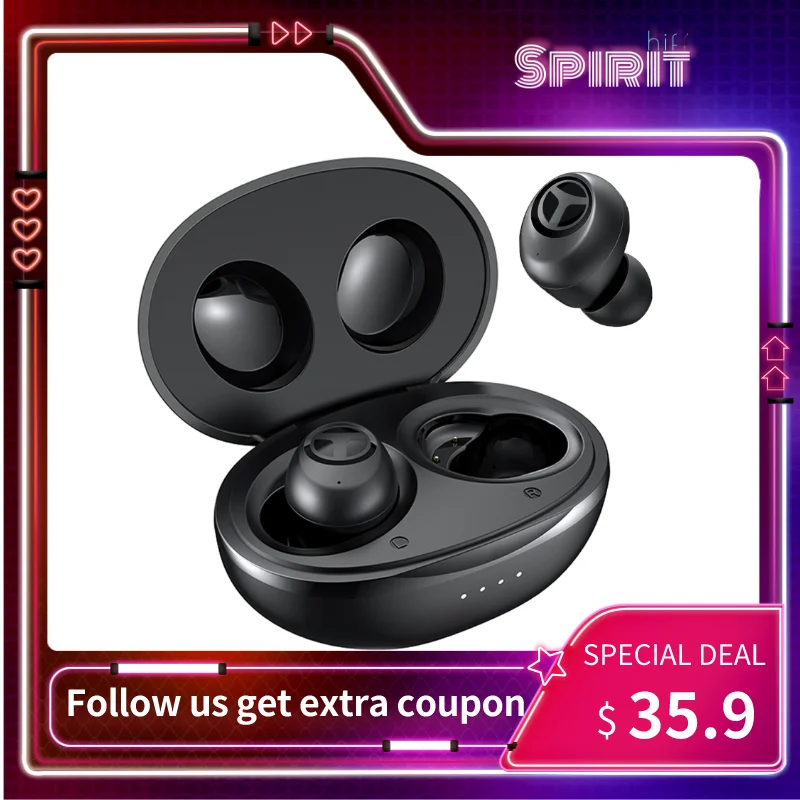 Tranya TWS T10B Chống Nước Thật Tai Nghe Nhét Tai Không Dây Bluetooth