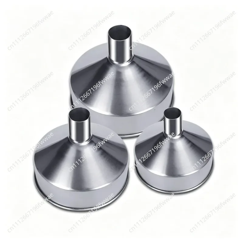 For Thickened extra large funnel 304 stainless steel, refueling, large mouth, no magnetic steel leakage