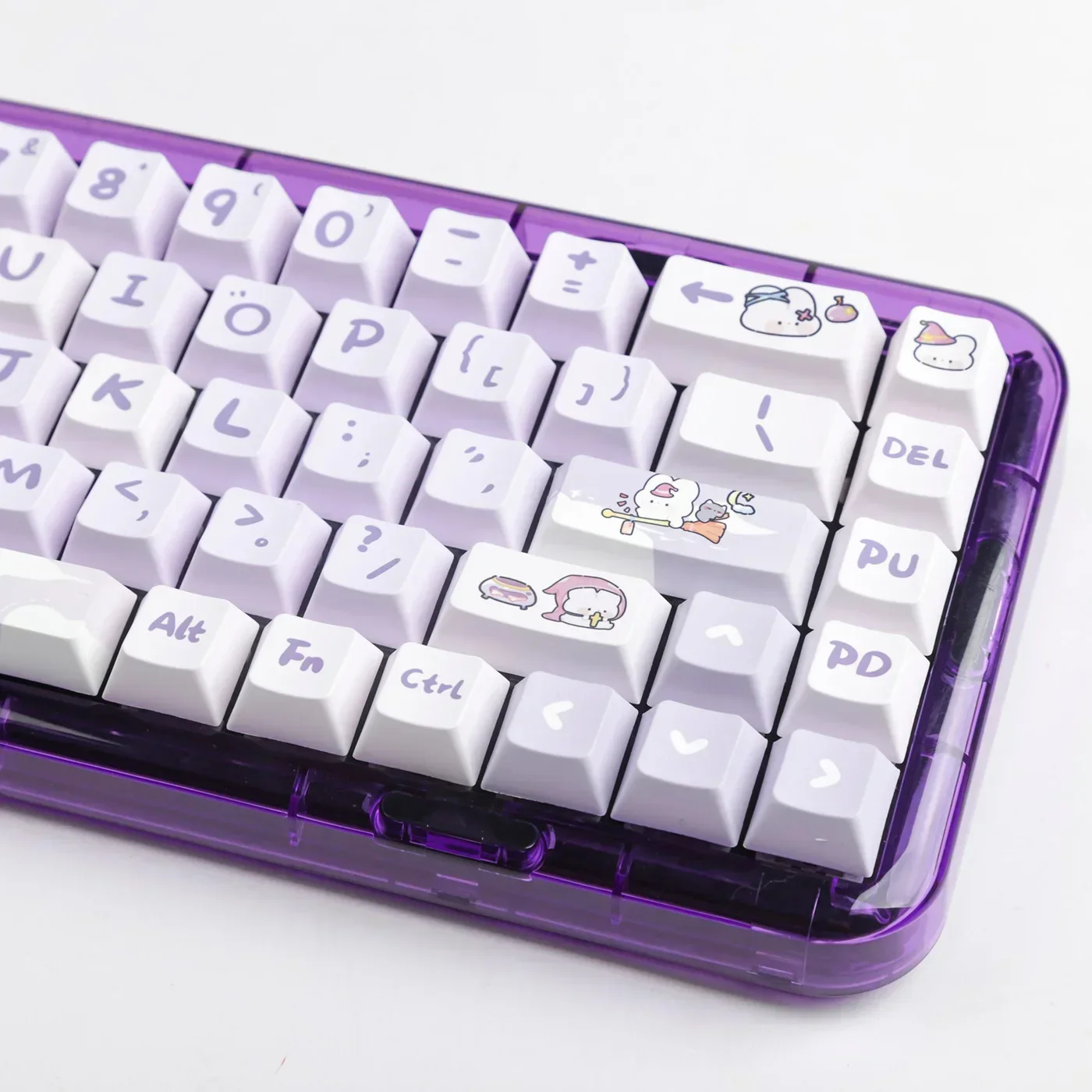 144 Keys GMK Magic Bunny Purple PBT Key Cap Cherry Profile  ADAPTS To Most Mechanical Keyboard Customization Key Caps