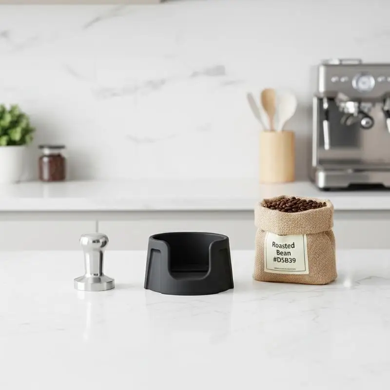 Portafilter Holder for Espresso Machine 51mm 54mm 58mm Size Tamper Station Non Slip Base for Cafe Home Indoor Baristas