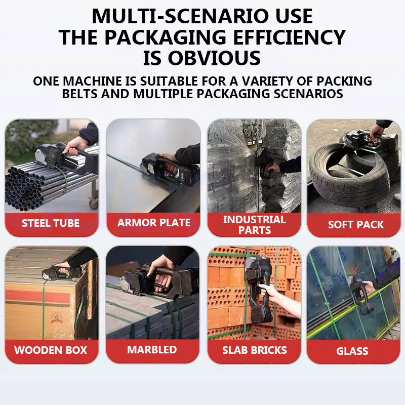 全自動 V2/V3 電動ストラップ機は 7-16 ミリメートル PET/PP プラスチックストラップ包装ツールに適しています