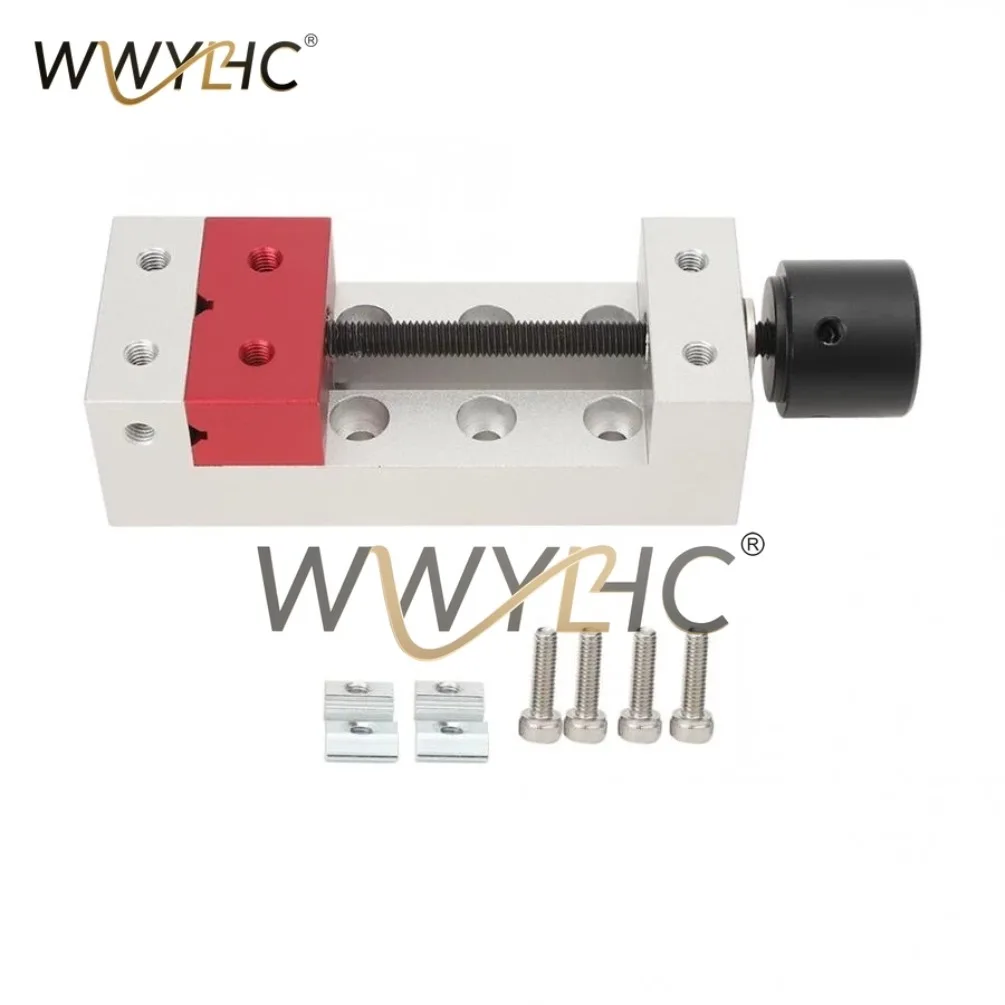 1pc 50mm Mini Aluminum Flat Clamp Bench Table Vise Drill Press Vice Fixing Tool Carving Bench Clamp