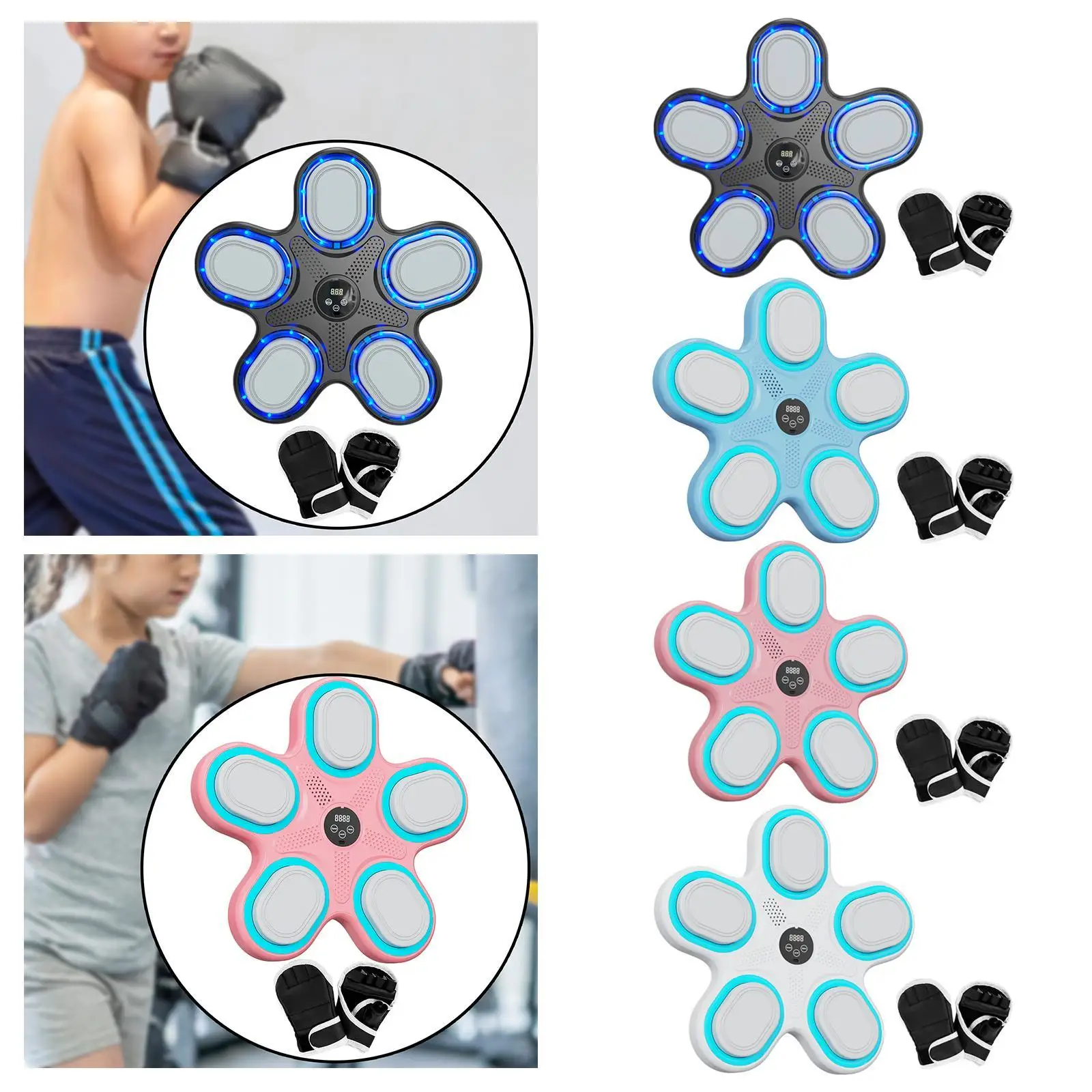 Music Boxing Machine Wall Mount Punching Pad for Karate Fitness Home Gym