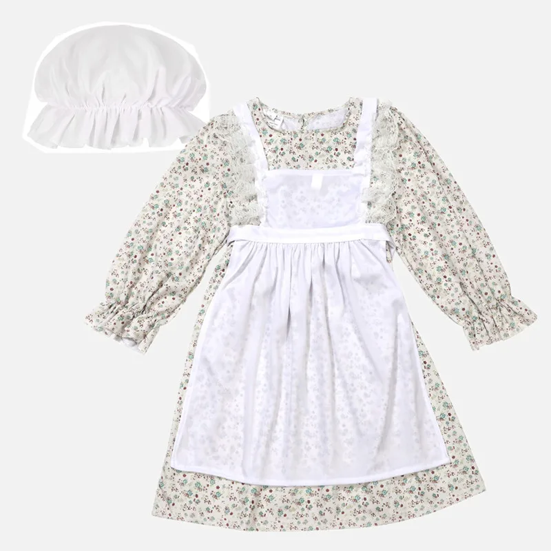 שמלת כפריה פרחונית