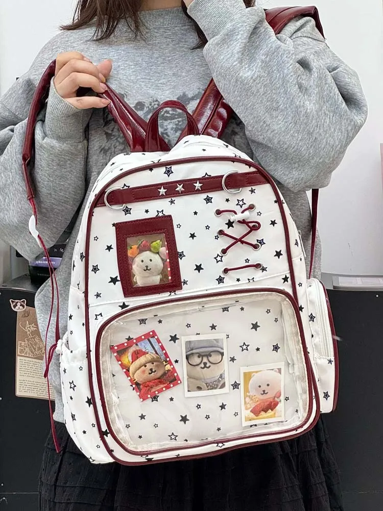 Kawaii Starry Harajuku Pastel Ita Backpack
