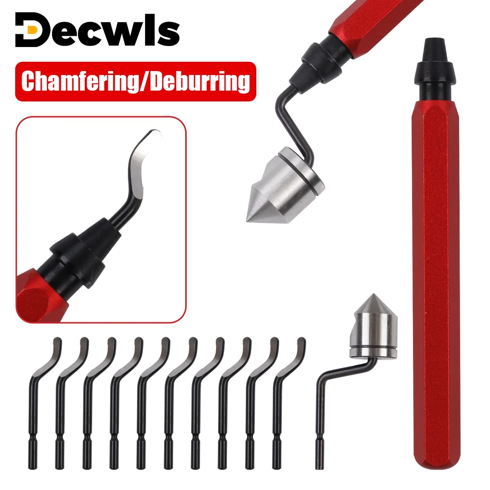 

Deburring Tool Set, Includes Deburring Countersunk Drill, Chamfering Tool, Manual Edge Deburring Scraper, 360° Rotating Handle.