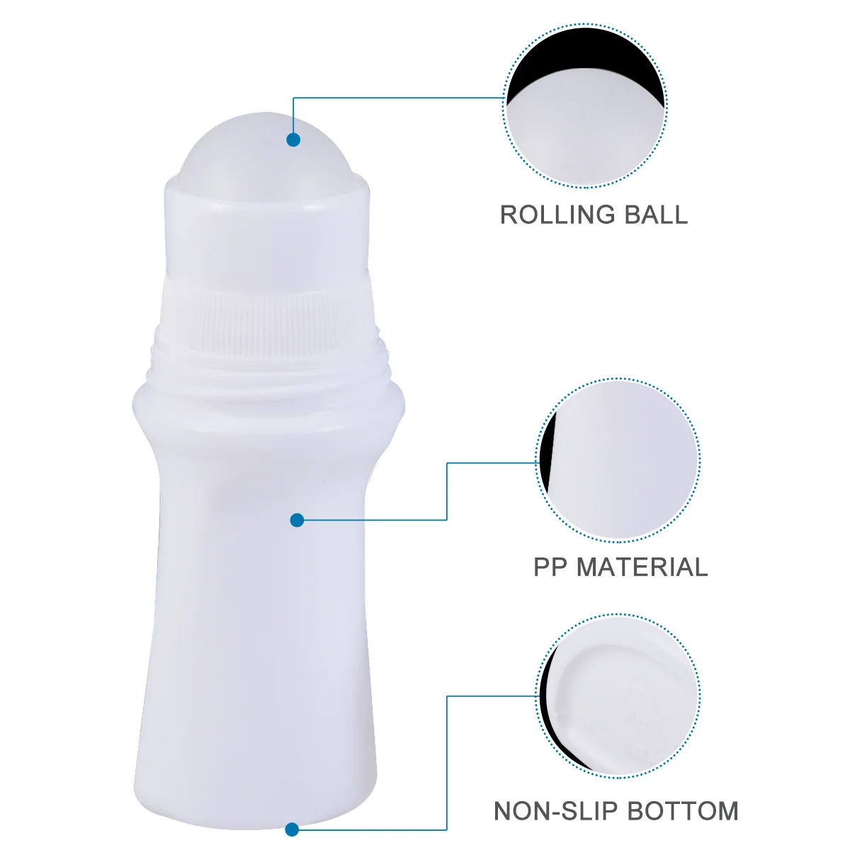 

10Pcs Oil Roller Bottles Plastic 30ml Leak Proof Refillable Roll-on Bottles Portable Travel Essential Oil Aromatherapy