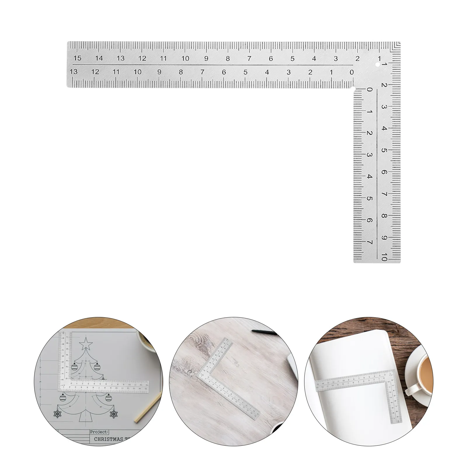 Heavy Duty Stainless Steel L Shape Ruler 150x100mm Right Angle Square for Carpentry Woodworking Framing Engineering Layout
