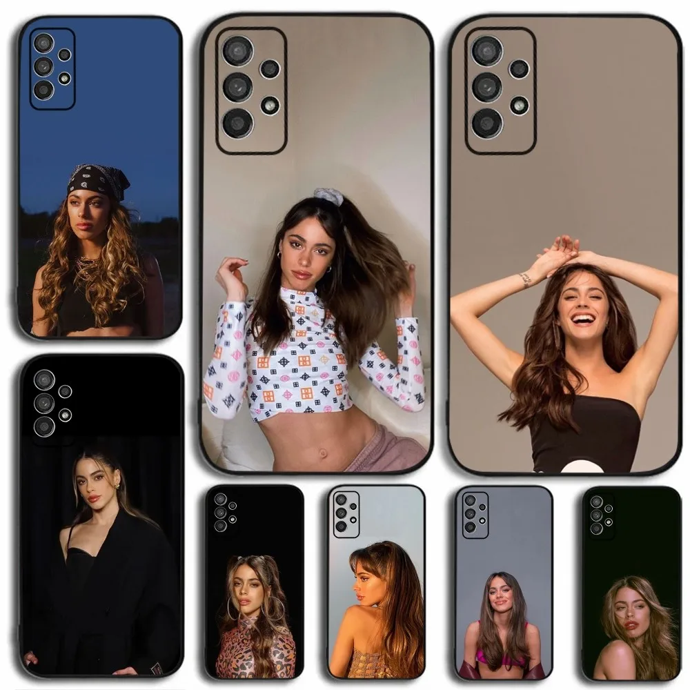 Singer T-Tini Stoessel Phone Case For Samsung Galaxy A13,A21s,A22,A31,A32,A52,A53,A71,A80,A91 Soft Black Cover