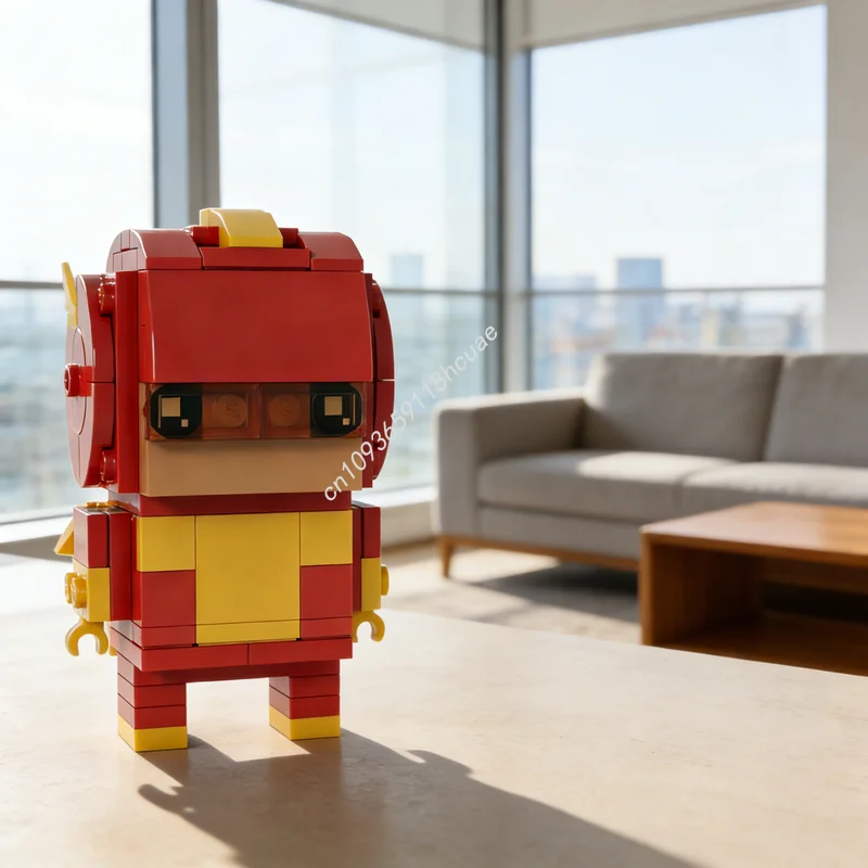 

Набор строительных блоков MOC Brickheadz «Турбо-Ман: Демонтер» (225 деталей), модель в стиле конструктора, рождественский подарок, архитектурные игрушки, идея для творчества, сделай сам