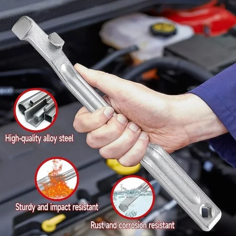 

Universal Wrench Extender Tool Bar Wrench Extender for 1/2 Inch Drive Breaker Bars 21mm Hex Drive Universal Wrench Extender