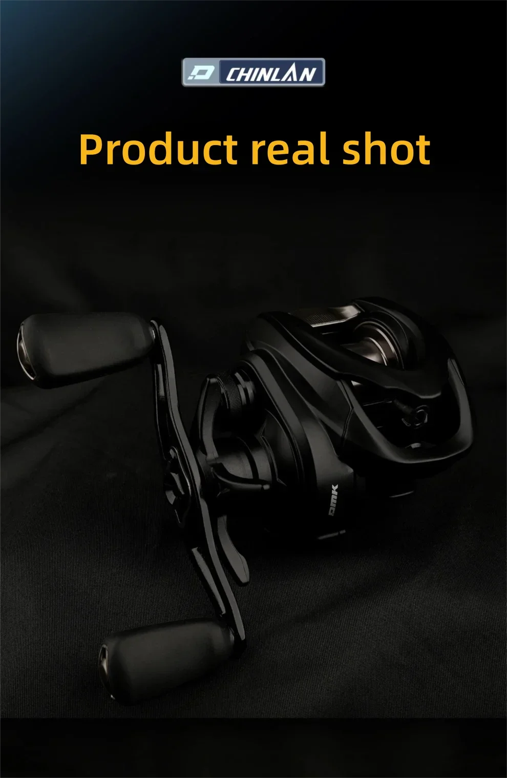 DMK Yancey Universal DC Baitcasting-Rolle 8.5:1 Bremsklicker Vielseitig 3.5-17g Ködergewicht Angelzubehör – Detail 14