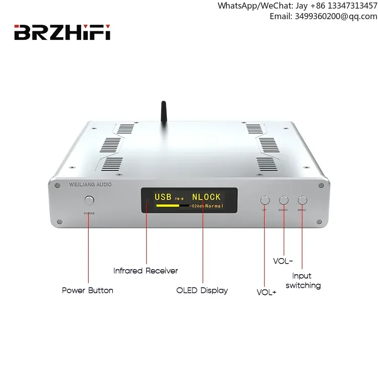 

Dual-Core ES9038PRO BT5.0 AptX LDAC CSR8675 USB Digital-to-Analog Converter High-End Decoder Hifi Home Amplifier Receiver & Ampl