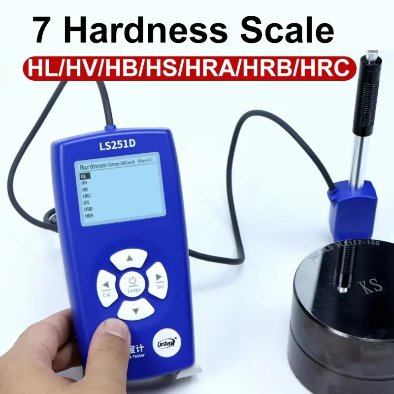 LS251D D Impact Device Digitale Durometer Metal Leeb Hardness Tester Machine Portable Steel Durometer Leeb Hardness Tester