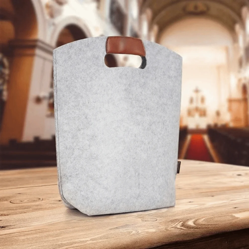 High Quality Solid Color Felt Bag Large Capacity Reusable Utility Tote Portable Eco-Friendly Shopping Bag Corporate Welfare
