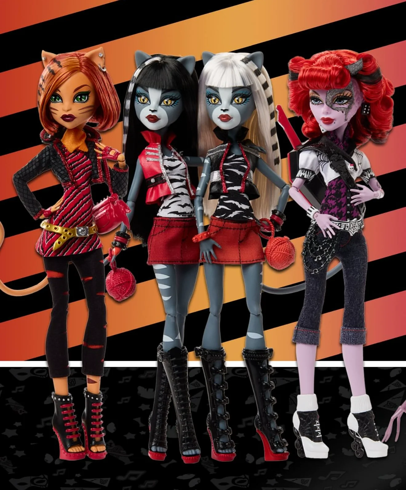 

Authentic Monster High Monster High School Double Grey Cat Bad Cat Phantom Fashion Party Blood Girl Wolf Sister Fish Girl Doll