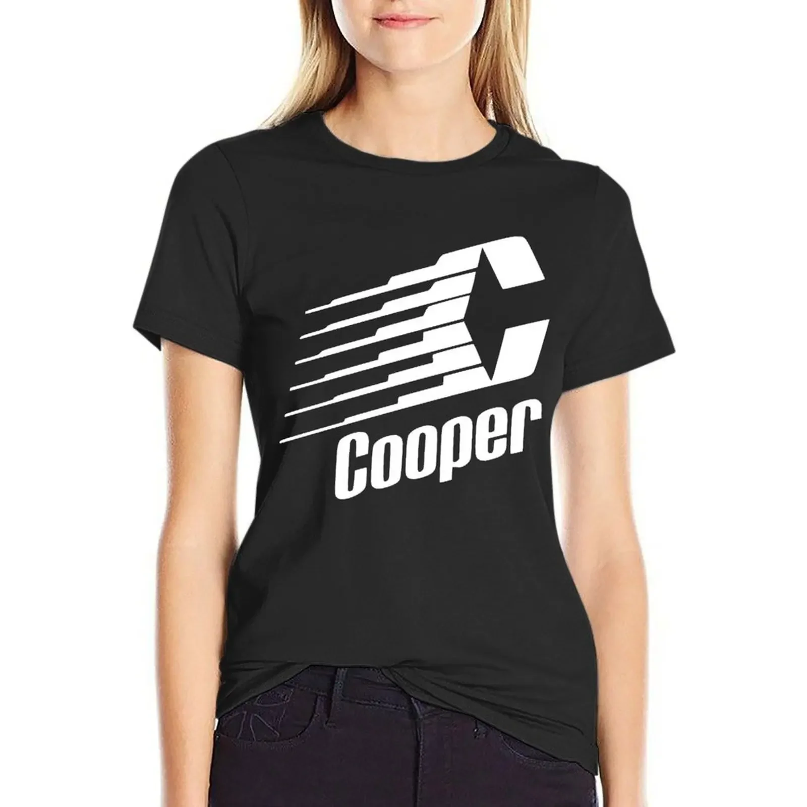 

Cooper hockey retro logo T-Shirt funnys female new edition anime clothes cute t-shirts for Women