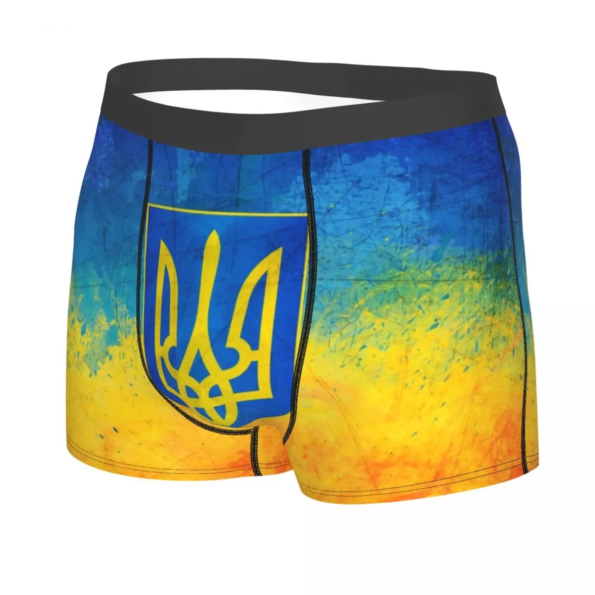 Male Fashion Flag Of Ukraine Underwear Boxer Briefs Men Breathbale Shorts Underpants