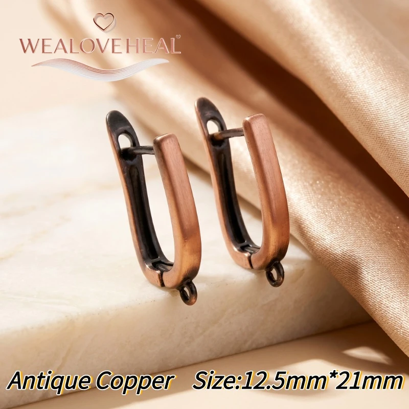 schmuckherstellung zubehör,Vintage Antik-Bronze Ohrhaken, Antik-Kupfer-Messing Ohrringhaken für Handgemachte DIY Schmuckherstellung – Detail 24