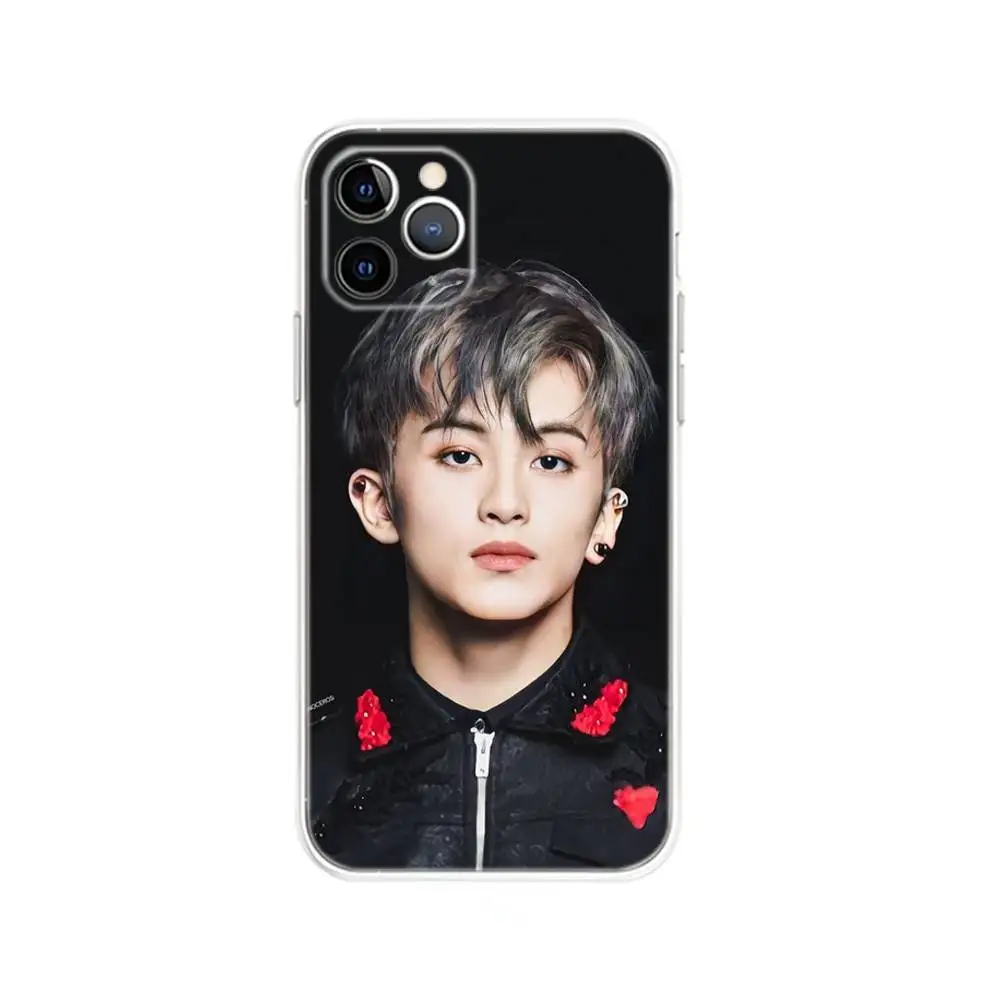 حافظة هاتف Kpop Mark Lee N-Nct لهاتف iPhone 17,16,15,14,13,12, Mini,11,Pro,Max,Plus,Air,X,XR,XS,8,SE,2020, غطاء شفاف