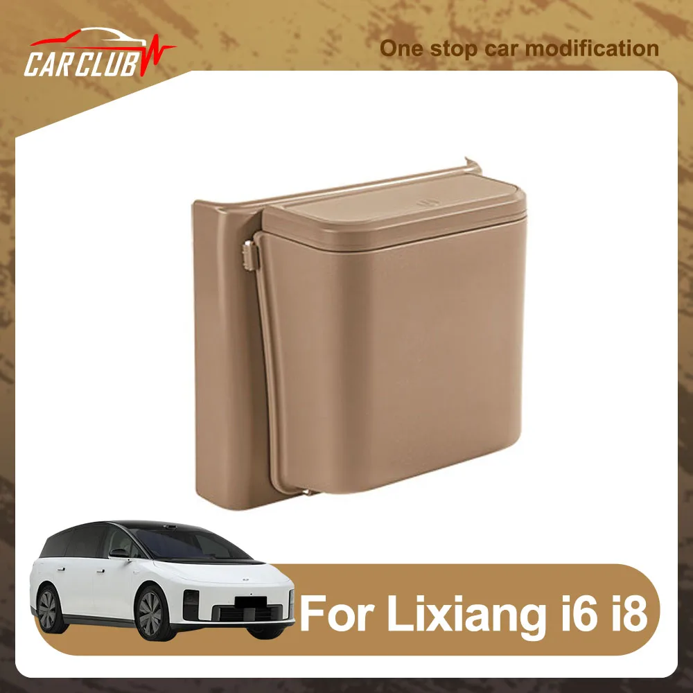 Refrigerator Anti Kick Trash Can Automotive Modification Parts Fit For Li Lixiang i6 i8 Original Color ABS Material Trash Can