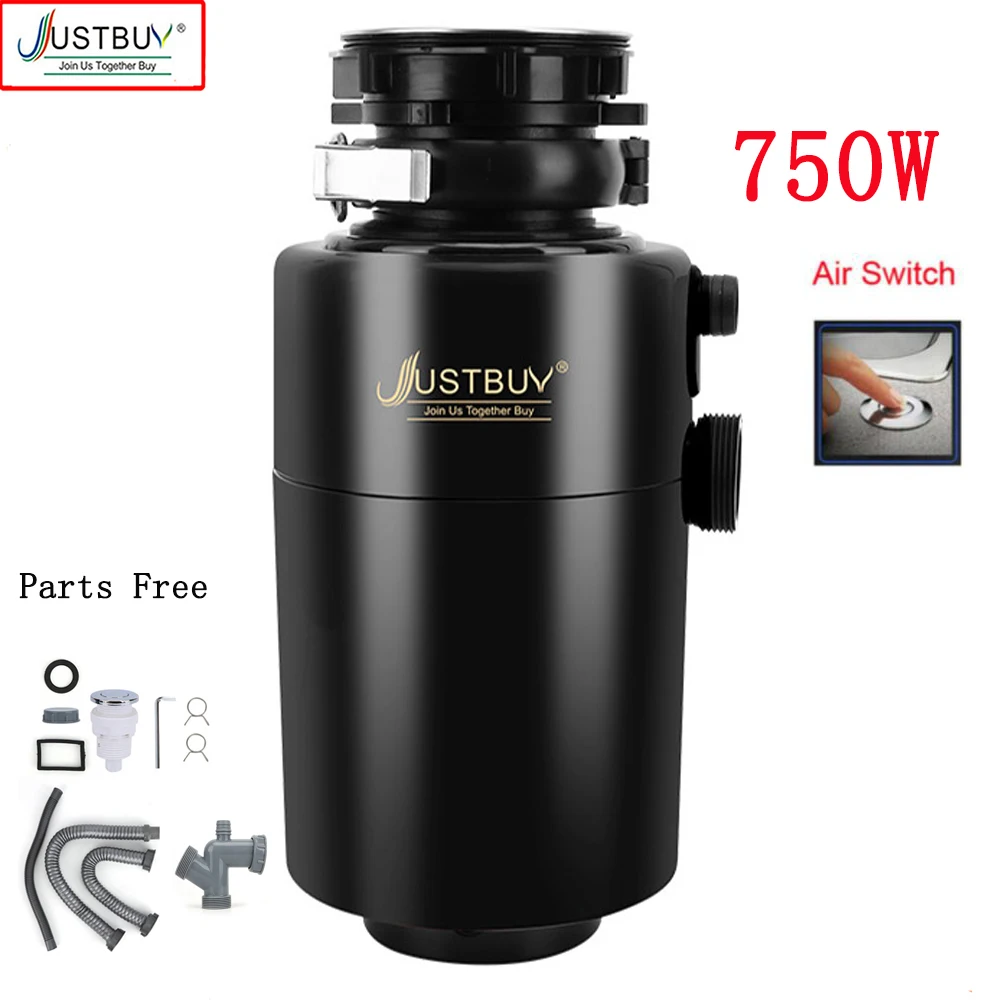 Euro 750W Food Waste Disposers Chopper Kitchen Garbage Disposal Stainless Steel Grinder Material Processor