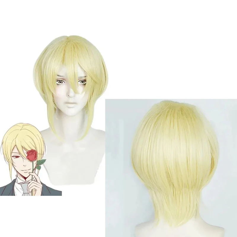 Anime MORIARTY THE PATRIOT William James Moriart Cosplay Wig Blonde Short Heat Resistant Synthetic Hair Wigs