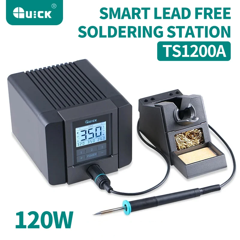 QUICK TS1200A 120W Smart Lead Free Soldering Station Suitable for Motherboard PCB BGA Soldering Repair Soldering Station Tool