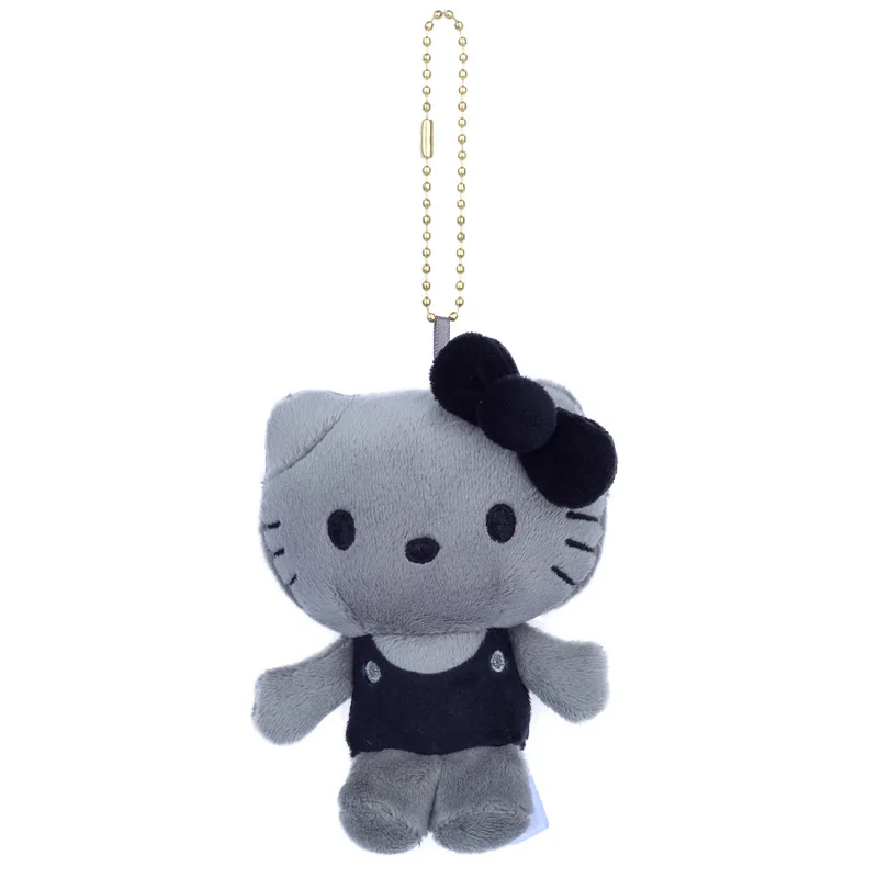 Simpatico uniforme scolastica giapponese Sanrio carbone cenere gatto peluche bambola ciondolo portachiavi ciondolo ragazza cuore regalo regalo di compleanno