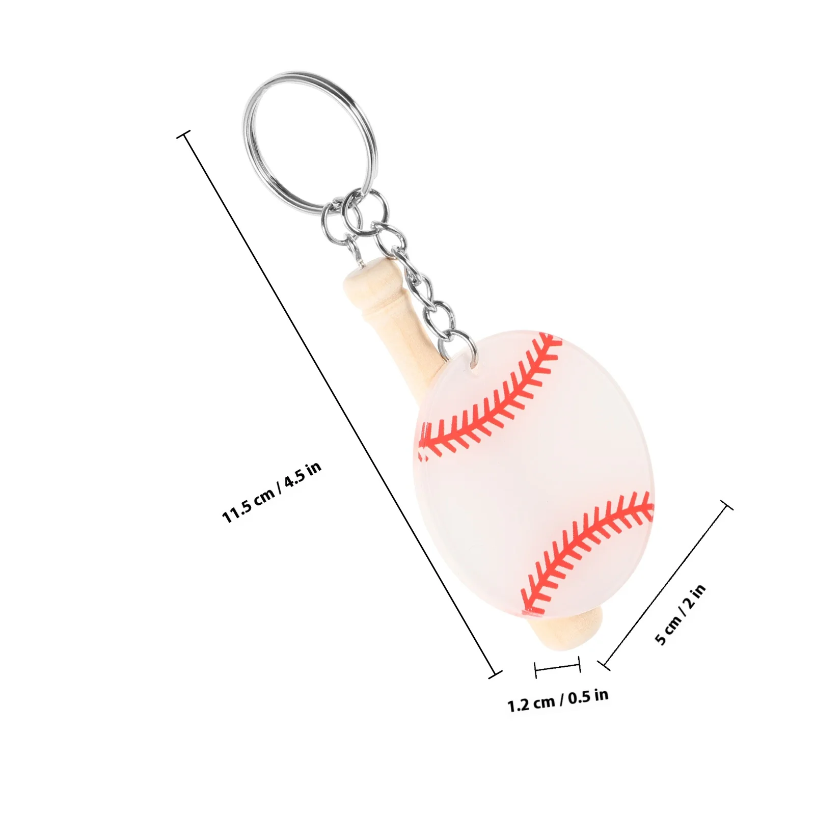 10 قطعة سلسلة مفاتيح البيسبول السلس إنهاء لافتة للنظر حقيبة قلادة ديكور للنساء عشاق الرياضة على ظهره ملحق هدية #3