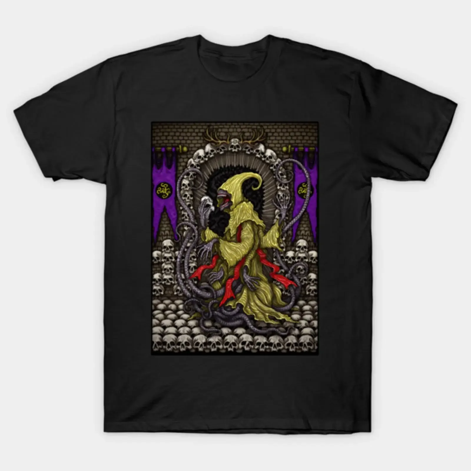 Catacombs of Carcosa Azhmodai 2020 T-Shirt im Vintage-Stil, gewaschen, stilvoll, modisch, lässig, Unisex, weich, grafische Streetwear, leicht