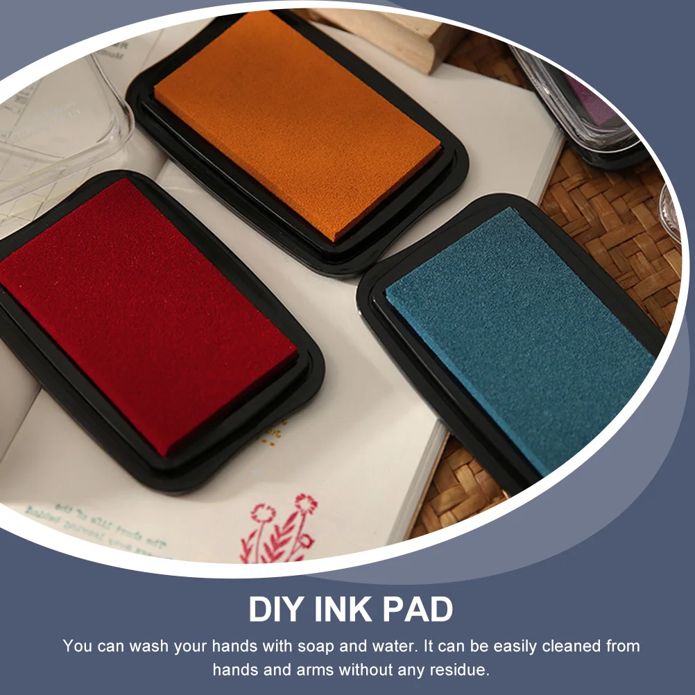 2Pcs Retro Pad Water based DIY Craft Stamps Sponge Plastic Long lasting Washable Safe For Scrapbook Projects