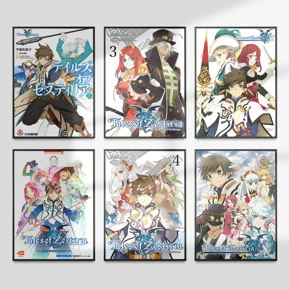 Tales Of Zestiria Classic Anime Cartoon Role Poster Manga Print Art Wall Stickers Decor Canvas Painting