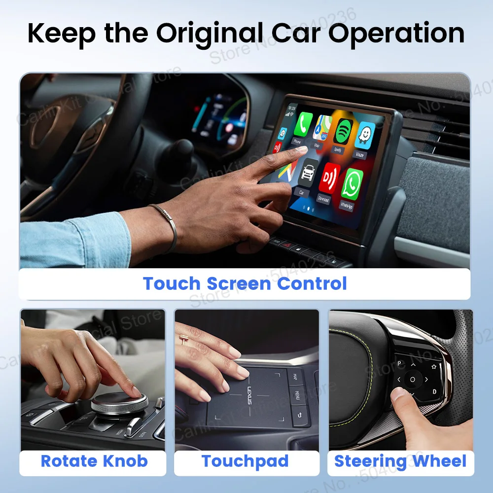 2025 CarlinKit Wireless Adapter Baidu CarLife to CarPlay and Android Auto Box Mini USB Plug and Play 5.8Ghz Seamless Connection - Image 5