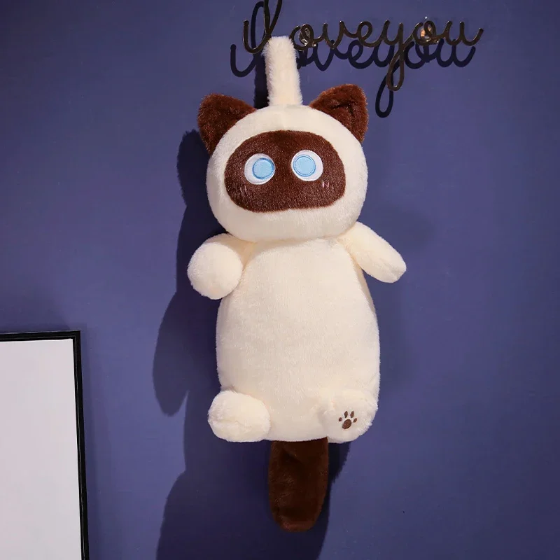 Sac à dos en peluche chat de dessin animé mignon et amusant, Kawaii, grande capacité, poupée en peluche, cadeaux pour amis, sac à dos de voyage