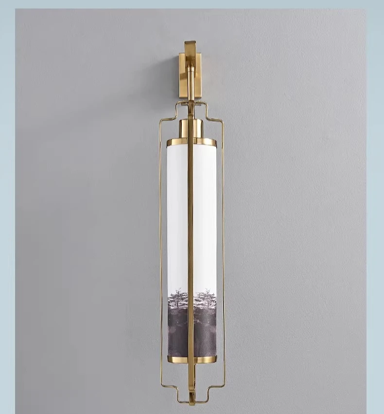 

[Jing] Sixi Hall, New Chinese Wall Lights Living Room Background Wall Lights Designer Project Hotel Corridor Aisle Lights