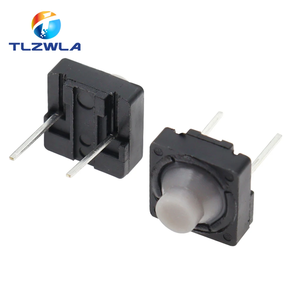 10PCS Touch switch 8*8*5 Pin 5H Silica Gel Silent Button 8*8*5MM Two Feet Pin Conductive Silicone Button switch 2pin 8x8x5 mm