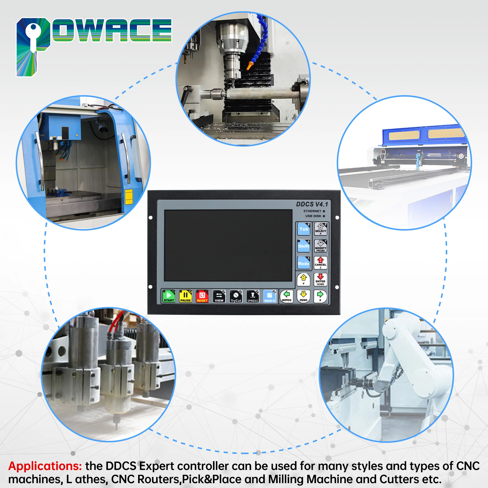 Imagem -03 - Cnc Offline Stand Sozinho Controlador para Gravação Fresadora Ddcsv4.1 Eixos Código g Mpg Volante Novo