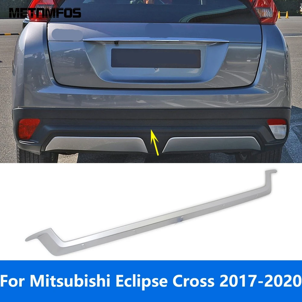 Accessories For Mitsubishi Eclipse Cross 2017 2018 2019 2020 Matte Rear Bumper Lip Trim Body Kit Spoiler Diffuser Protector