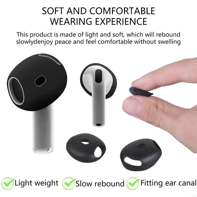 J1HD 3SET SOLT SILICONE SEALEVES ปลอกหูปิดหูฟังสำหรับพ็อด 4 เคส