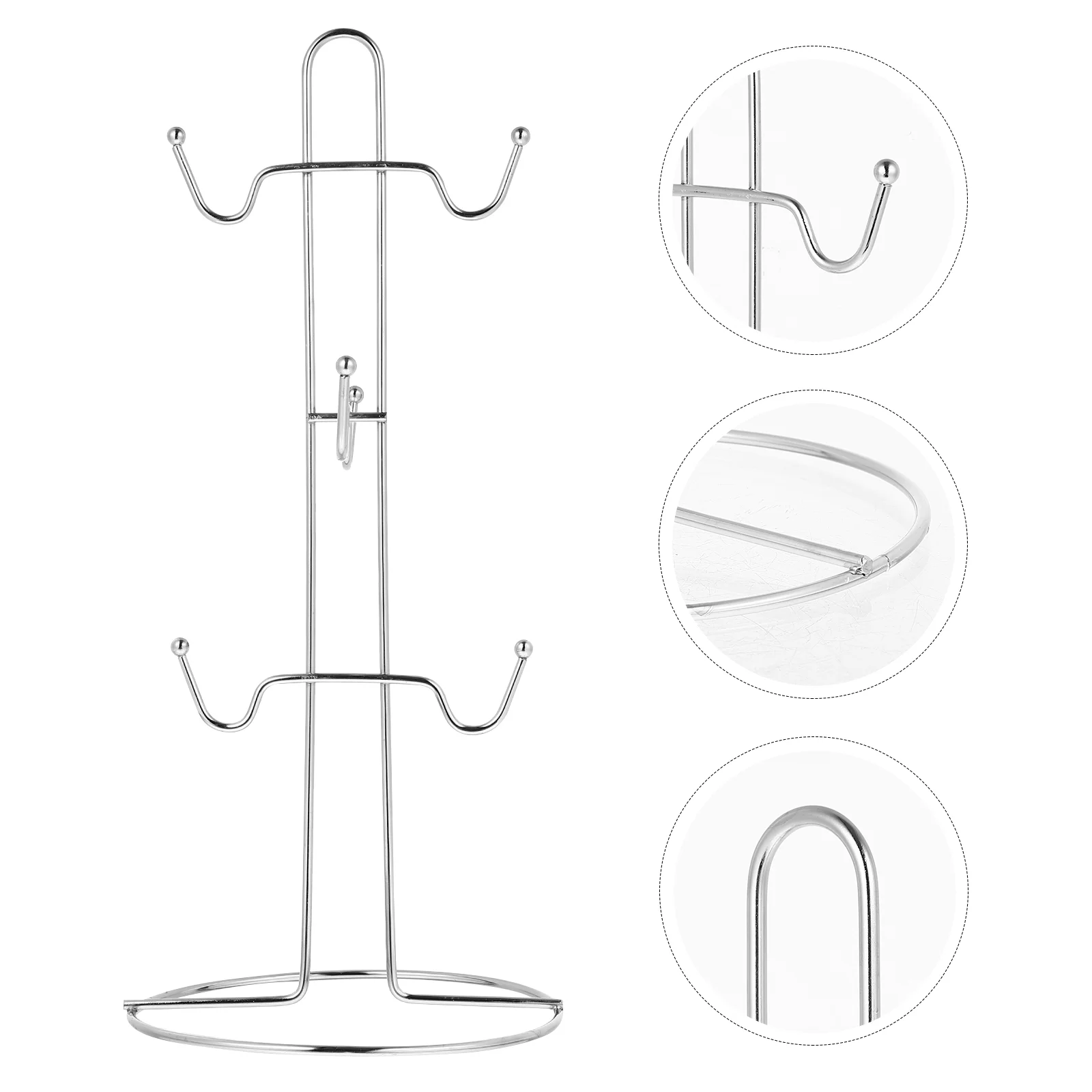 Kitchen Mug Rack Drying Display Hooks Coffee Cup Holder Wardrobe Organiser Shelves Hanger Iron Organizer Stand