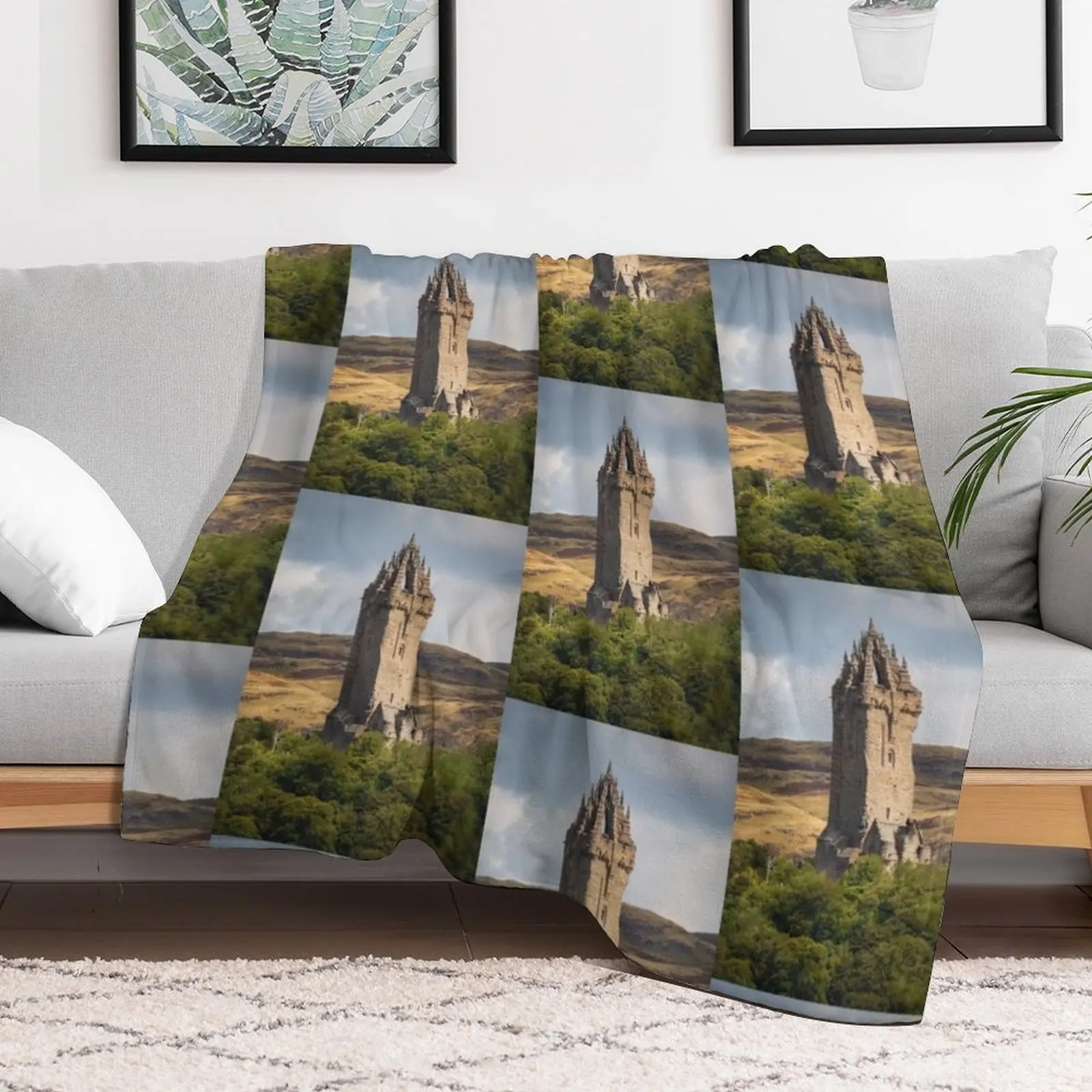 The National Wallace Monument Throw Blanket Luxury Throw warm winter Comforter Hairys Blankets