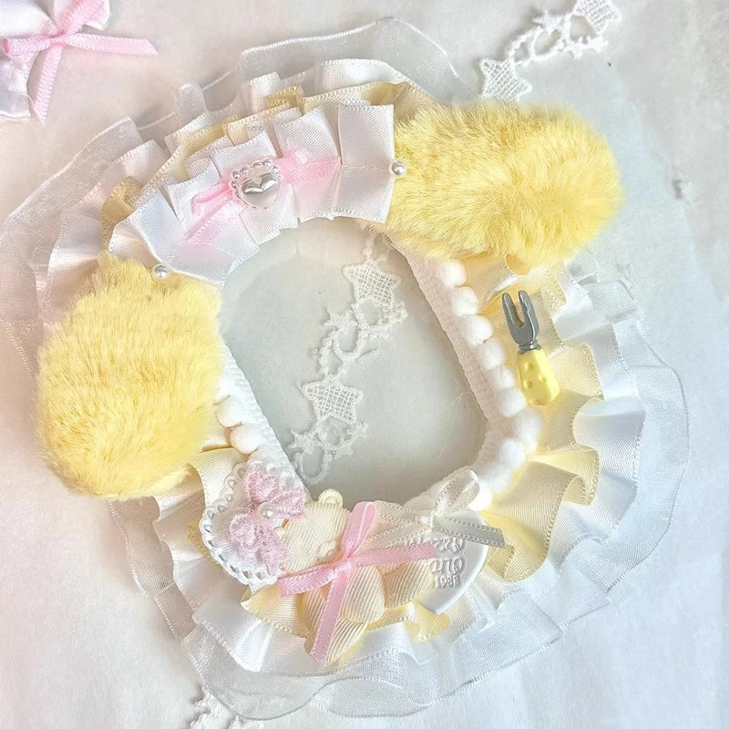 Plush Bunny Ear Pom Pom Star Heart Lace Photocard Display Card Holder Lolita Bow 3 Inch KPOP Photocard Decor Border Macaron Color Polaroid Photo Frame Idol Collection Itabag Decor Ornament photocard t image 3