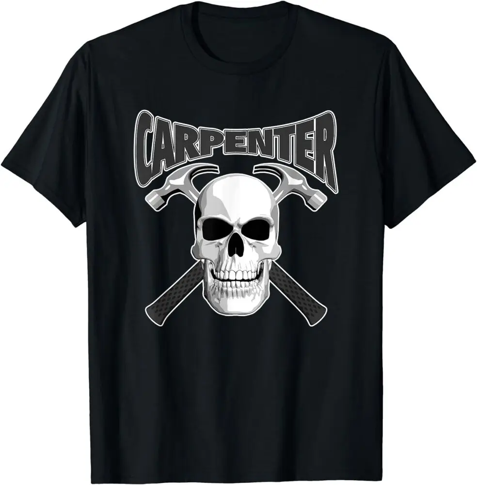 Vintage Skull Carpenter And Hammers T-Shirt Y2K tops Unisex Summer Short Sleeve