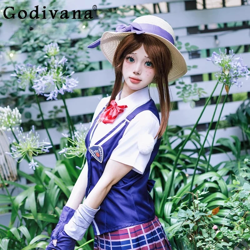 Gioco bidimensionale Moda Set completo Donna Quinta personalità Cos Giardiniere Gonna Abiti Animazione femminile Abiti cosplay