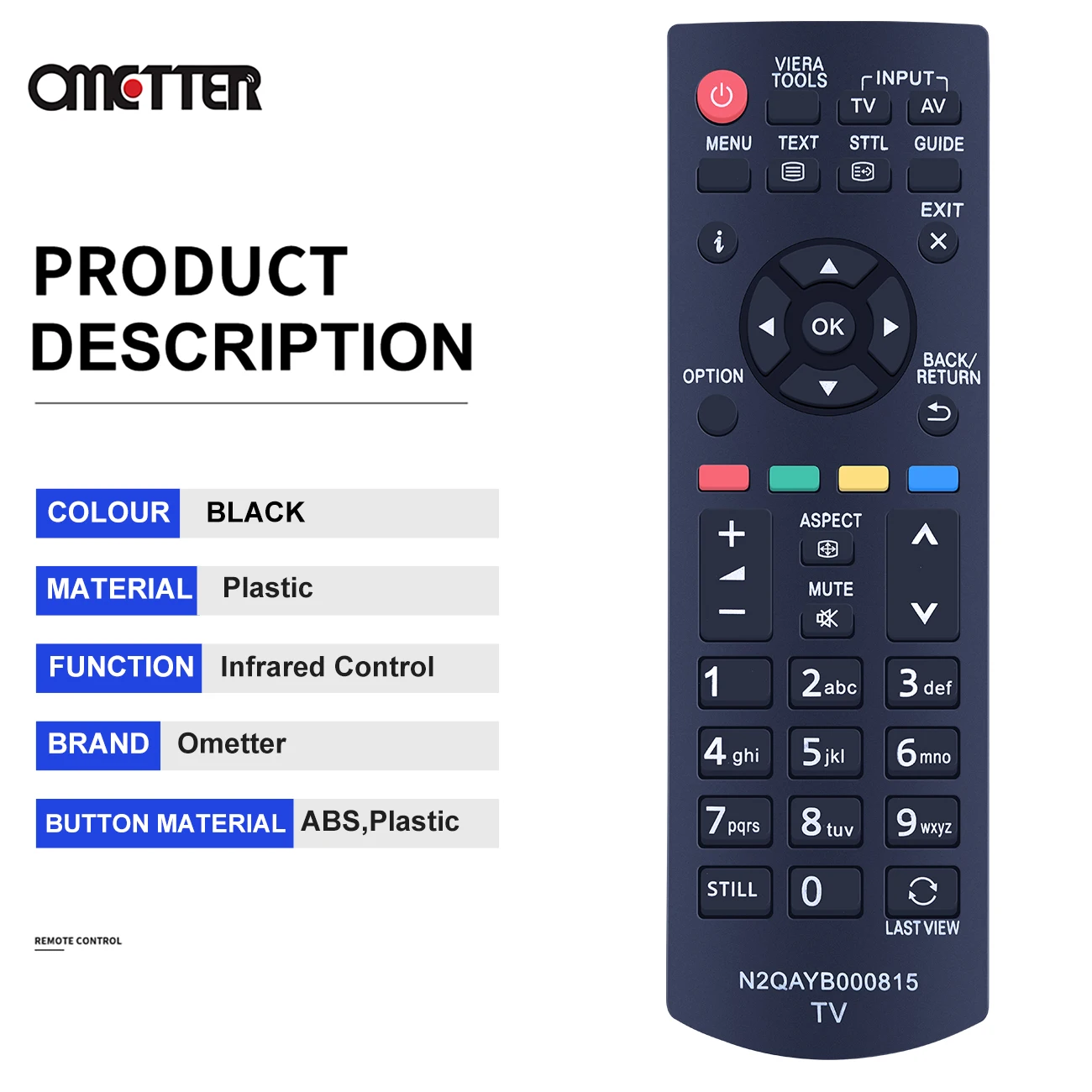 New N2QAYB000815 For PANASONIC TV Remote Control TH-40E400K TX-L32B6E TX-L32B6BS TX-P50B60E TX-P50X60E TX-32EM6B TX-39B6B