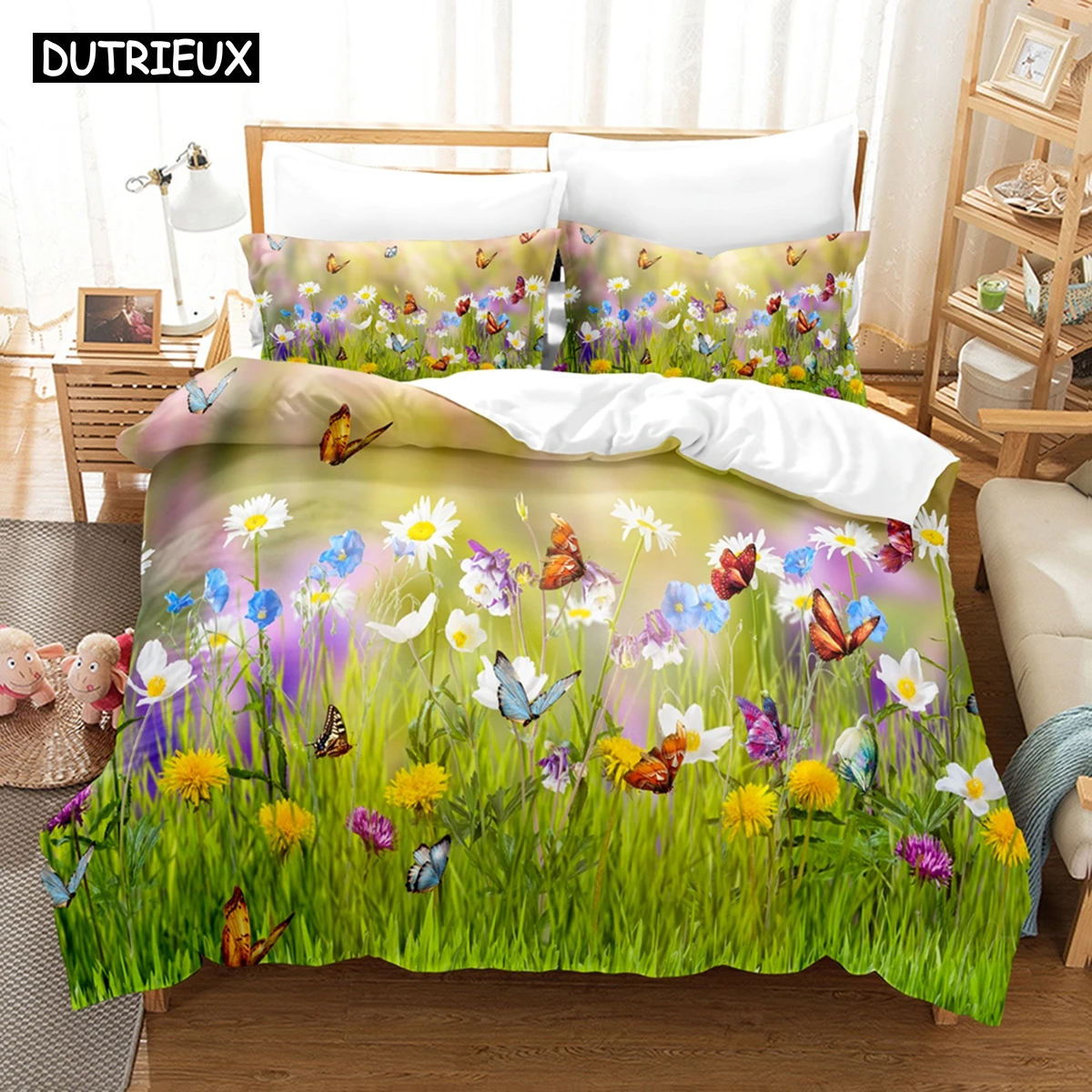 

3D Art Defocus half-conscious Scenery Abstract Oil Pai Duvet Cover Set With Pillowcase Twin Full Queen King Bedclothes Bed Linen