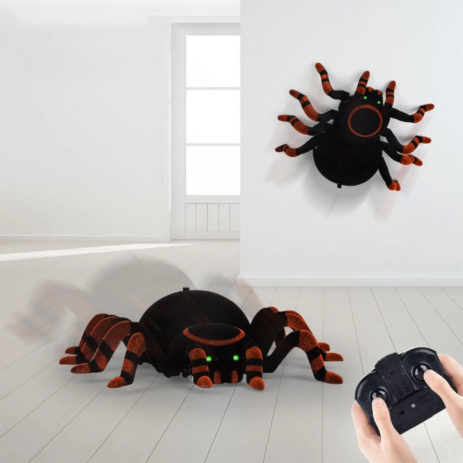Remote Control Spider Remote Control Interactive Realistic Balck Animatronic Spider Climbing Toys For Play Education