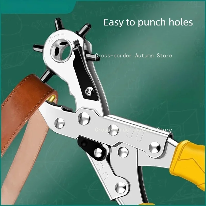 Labor Saving Hole Punch Plier Belt Puncher for Strap Bag Waistband Pants