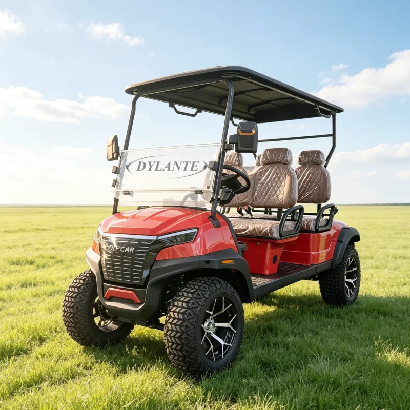 CE Certified 2 4 6 Seat Electric Golf Cart with Cargo Box 5000W Differential Motor Utility Golf Buggy Factory Direct for Farm